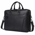 Sacoche pour Ordinateur Portable Noir Élégante avec Bandoulière