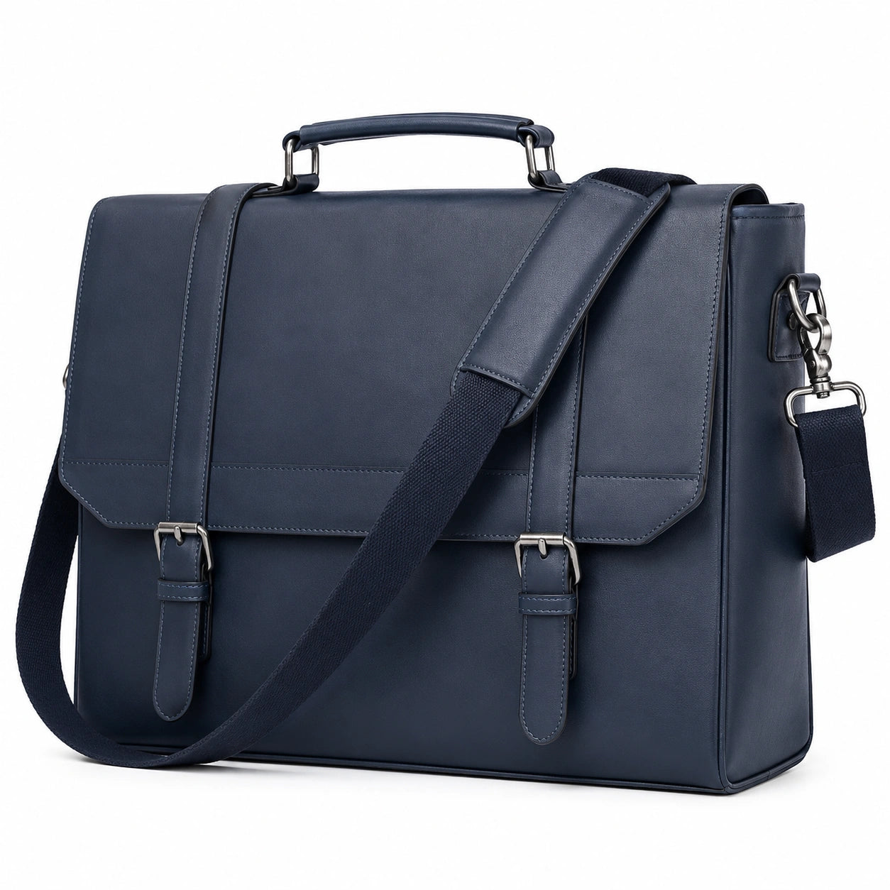 Sacoche élégante pour homme bleu avec bandoulière amovible
