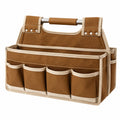 Organisateur de rangement marron avec poches multiples